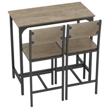 3-teiliges Bartisch-Set mit