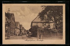 Mengeringhausen, Ansichtskarte, Partie in der Landstraße mit Mädchengruppe 1931 