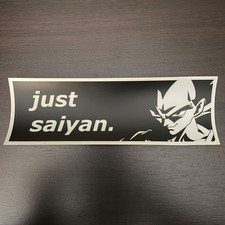 Just Saiyan Bumper Sticker