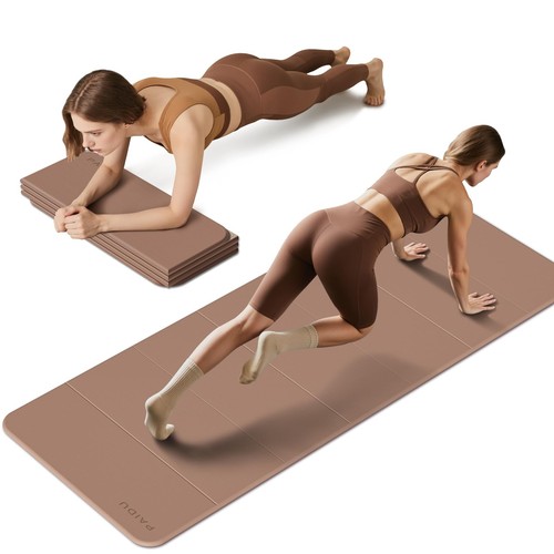 Foldable yoga mat 10mm thick - foldable,