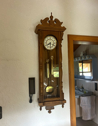 Jws wanduhr holz braun gold - jws,