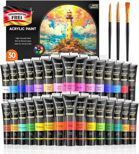 Acrylfarben set farben - acrylfarben, 30