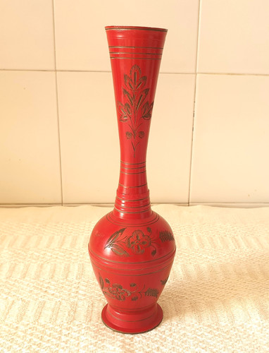 Ethno hohe vase messing - ethno,