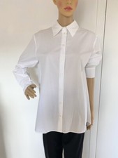Hugo Boss Bluse  Weiss  gerade geschnitten Gr. 36