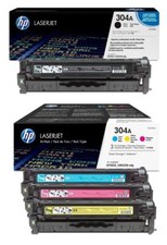 4x Original HP 304A Toner