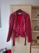 lederjacke damen 40 , Heine, Wein rot