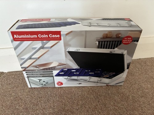 Großer aluminium münzkoffer - großer,