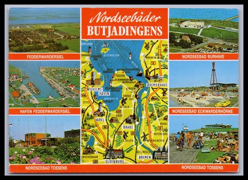 Ansichtskarte nordseebäder - ansichtskarte,