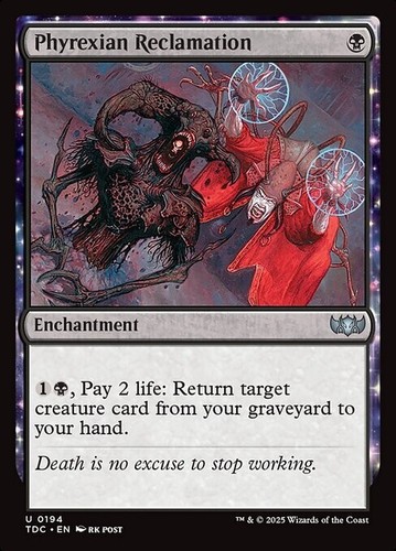 Mtg phyrexian reclamation - phyrexian,