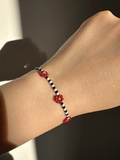 Blumen-PerlenArmband 15cm-Dehnbares Armband mit Gummiband