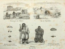 Eskimos, Radierung Romantik