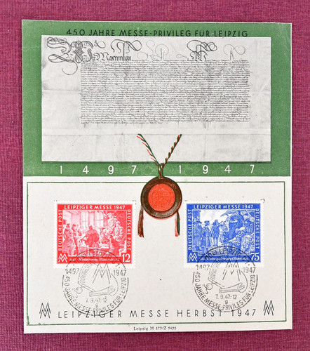 Briefmarken block leipziger - block,