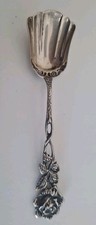 Zuckerlöffel, Hildesheimer Rose, vermutlich Silber da nicht gepunzt
