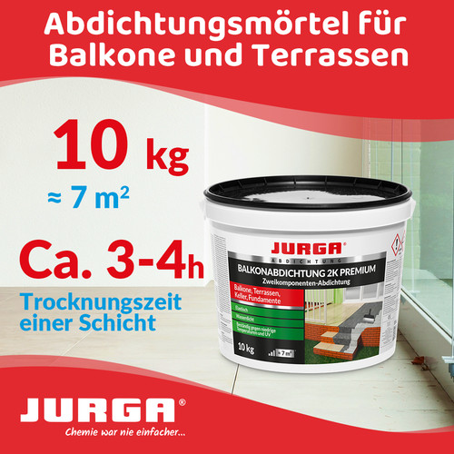 Jurga balkonabdichtung 10kg - balkonabdichtung,