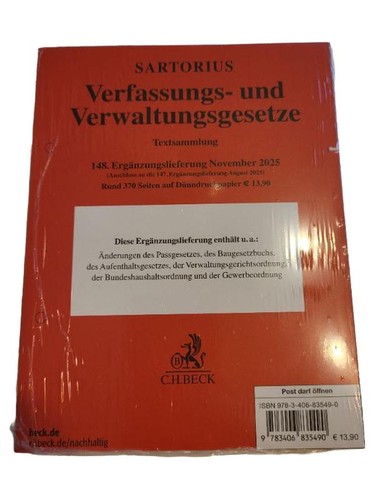 Sartorius verfassungs und - sartorius, verfassungs-