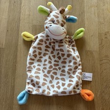 Nicotoy Schmusetuch Giraffe beige bunt 30° waschbar Neu 20x25cm top