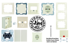 Berker S.1 weiß (creme) glänzend Steckdosen Schalter Taster UP Rahmen Wippe 