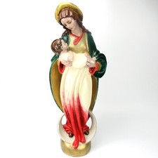 Schöne Gips Figur Madonna /