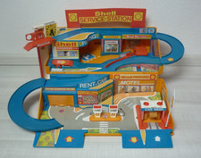 Vintage Service-Station / Parkgarage im Klappkoffer + OVP  - für Modellautos