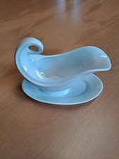 Sorau Porzellan - erhabene Sauciere: Ein Kunstwerk für Kenner, antik, weiß