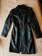 Leder-Kleid, gefüttert, lange