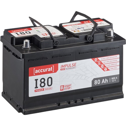 Agm autobatterie 80ah - 80ah, 12v