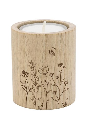 Teelichthalter blumenwiese - teelichthalter,