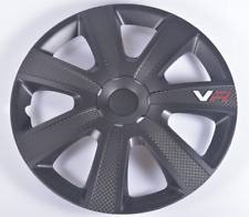 AUTO-STYLE VR Radkappen 15 Zoll Auto Radzierblenden 15" Carbon Schwarz Tuning