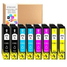 8x Druckerpatronen XL für Epson Stylus DX 4000 4050 4400