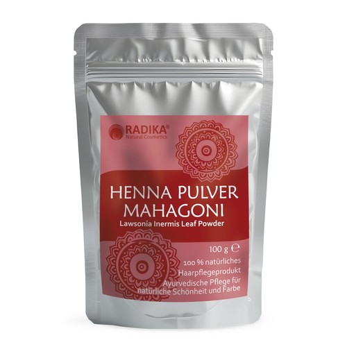 Henna pulver mahagoni lawsonia - mahagoni,