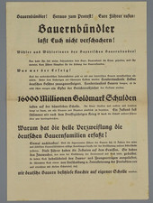Altes Flugblatt/ Wahlzettel - Bauernbündler zum Protest - Bayerischer Bauernbund