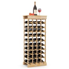 Weinregal aus Holz Flaschenregal Weinständer 40 Flaschen Holzregal Weinschrank