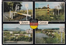 Grenze in der Rhön  Postkarte