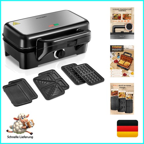 Housnat 1 waffeleisen - housnat, 3-in-1