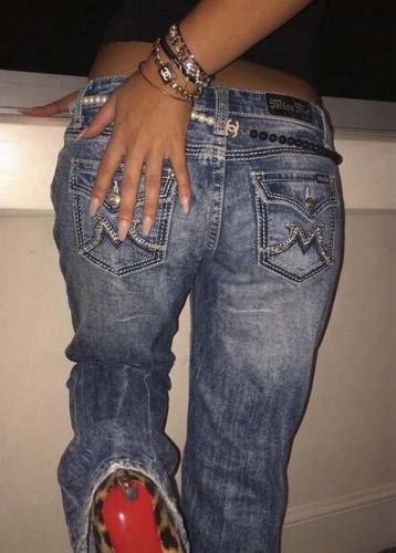 Blaue miss jeans größe - miss, me