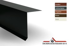 2m Ortgangblech Ortblech 0,8 mm stark Flachdach Dach Alu Aluminium farbig