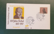 erstagsbrief , 100 jahre bethel , sonderstempel , bonn , vom 1. 7. 1967