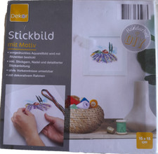 Stickbild mit Motiv inkl