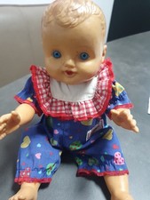 Puppe, 60/70 er, 26 cm,Arme, Beine, Kopf Beweglich,  KUNSTSTOFF, OHNE HAARE