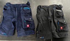 2 Stück engelbert strauss Shorts Jungen kurze Hose Gr. EU 110/116 Schwarz, Blau