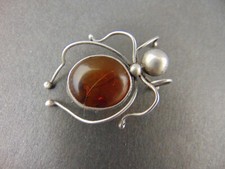 Vintage Brosche Spinne in