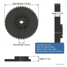 Ritzel Zahnrad Motorantrieb