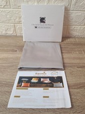 100% Reine Maulbeerseide Kissenbezug 21 Momme Beidseitig Grau 50cm X 66cm Neu