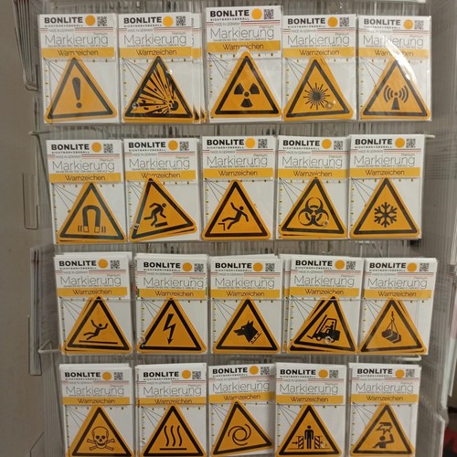 Warnzeichen aufkleber din iso - aufkleber,