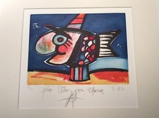 OTMAR ALT „BIG FISH“ UND ZUSÄTZLICHE  ORIGINALE  ZEICHNUNG