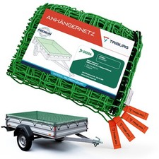 Anhängernetz [DEKRA Geprüft] mit Eckmarkierungen I Abdecknetz I Ladungssicherung