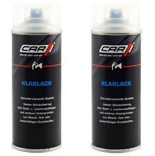 2 x 400ml CAR1 Klarlack GLÄNZEND Autolack, Farbspray, Klarlackspray - CO 3604