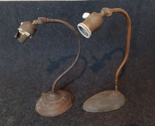 2 x antike Tischleuchten aus