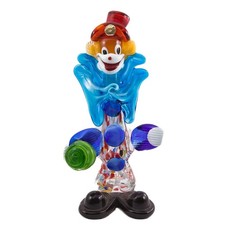 Clown Deko Figur Glas