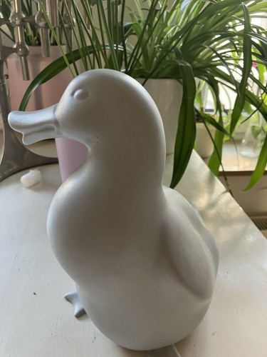 Keramik gans grau groß - keramik,